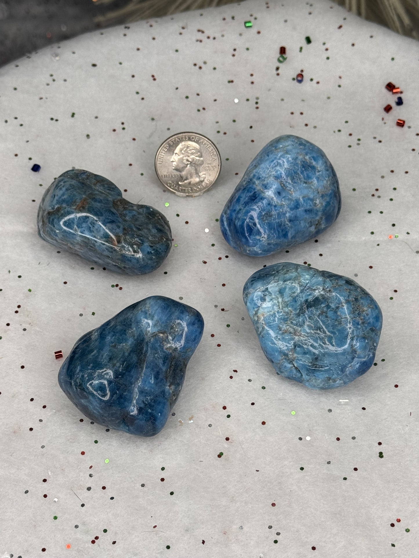 XL Blue Apatite Tumble