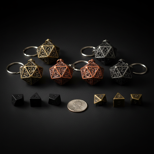 D&D Dice Keychains - Cleaned Up