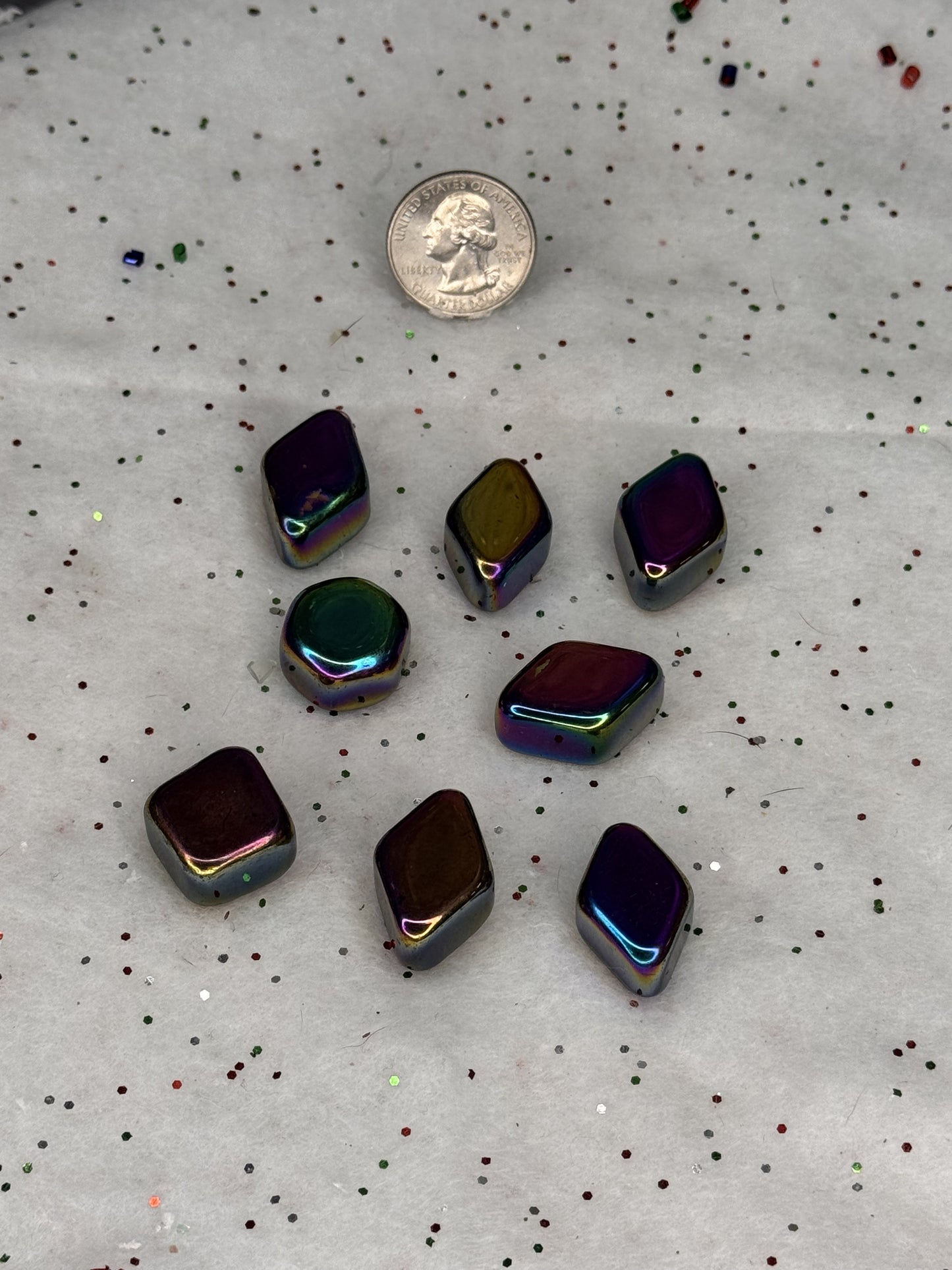 Rainbow Hematite Tumble